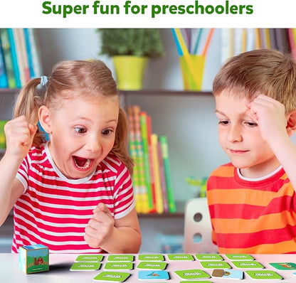 Skillmatics Memory Match - Animals, Fun & Fast Matching Board Game for Kids, Educational Preschool Game for Toddlers, Boys & Girls Ages 3, 4, 5, 6 & 7, Learning & Brain Development Toy