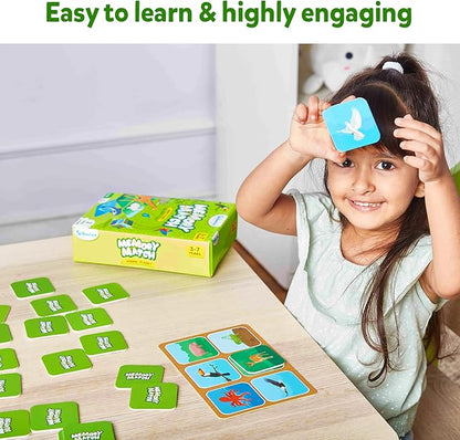 Skillmatics Memory Match - Animals, Fun & Fast Matching Board Game for Kids, Educational Preschool Game for Toddlers, Boys & Girls Ages 3, 4, 5, 6 & 7, Learning & Brain Development Toy